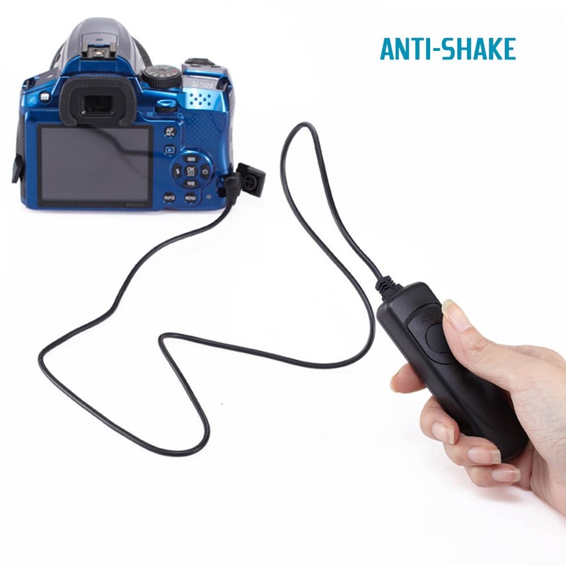 AFUNTA 3.3ft Shutter Release Remote Control with 11.4ft Extension Cable 2.5mm, AFUNTA RS-60E3 Wired Remote Control Switch Cord Replacement Compatible 70D 100D 1200D Digital Camera DSLR - Image 2